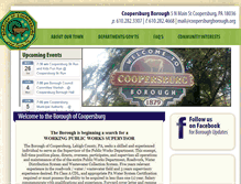 Tablet Screenshot of coopersburgborough.org